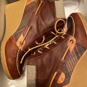 Bailey Tan/Wool Plaid boots